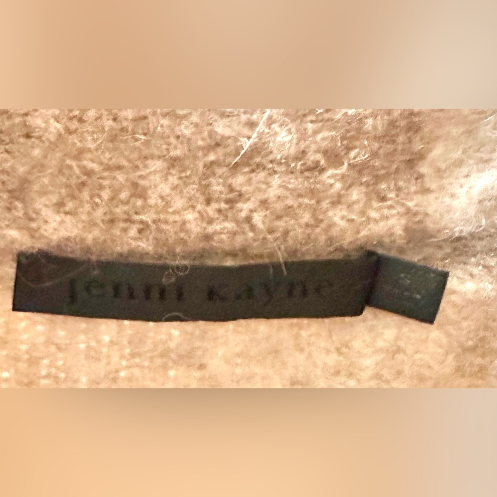 Jenni Kayne Belted Sweater Coat in Oatmeal Stripe, Size Small - Picture 8 of 8